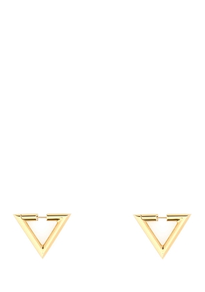 Valentino Garavani Gold Metal V Detail Earrings