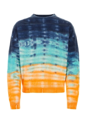 The Elder Statesman Multicolor Cashmere Sweater