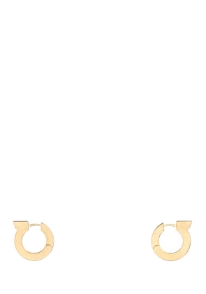 Ferragamo Gold Metal Gancini Earrings