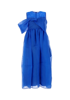 Cecilie Bahnsen Electric Blue Silk Sidney Dress