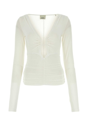 Isabel Marant White Stretch Viscose Laura Top
