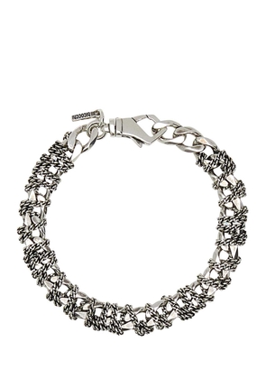 Emanuele Bicocchi 925 Silver Entwined Chain Bracelet