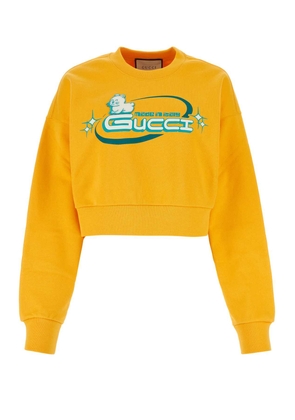 Gucci Yellow Cotton Sweatshirt