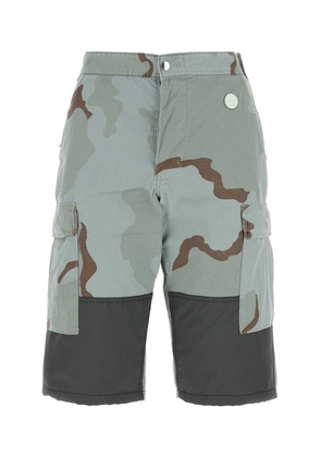 Oamc Printed Nylon Blend Bermuda Shorts