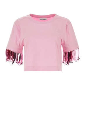 Paco Rabanne Pink Cotton T-Shirt