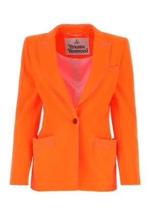 Vivienne Westwood Fluo Orange Polyester Rita Blazer