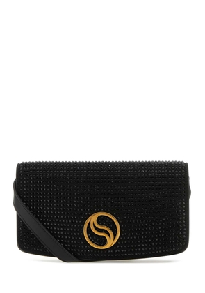 Stella Mccartney Black Alter Mat Mini S-Wave Wallet