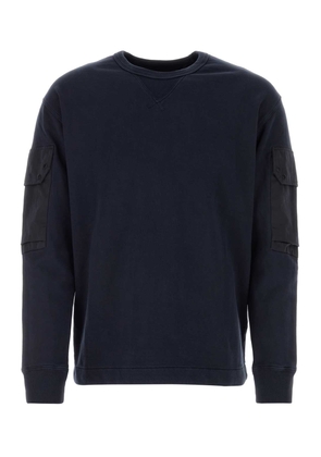 Ten C Navy Blue Cotton Sweatshirt