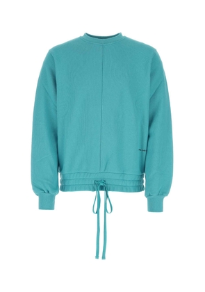 Botter Turquoise Cotton Oversize Sweatshirt