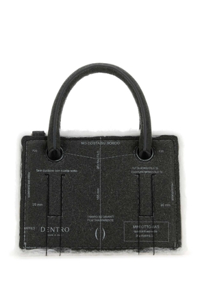 Dentro Grey Leather Mini Otto Handbag