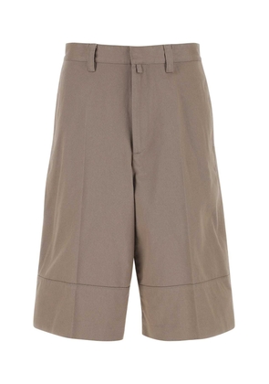 Ambush Dove Grey Cotton Bermuda Shorts