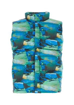 Erl Printed Cotton Down Jacket