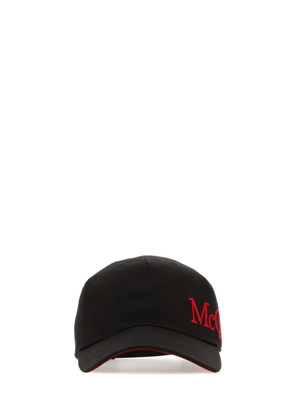 Alexander Mcqueen Black Cotton Baseball Hat
