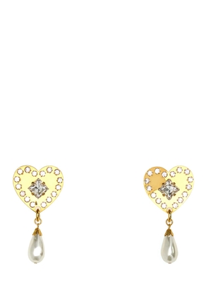Alessandra Rich Gold Metal Earrings