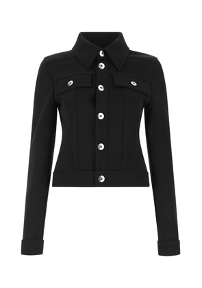 Bottega Veneta Black Stretch Wool Blend Jacket