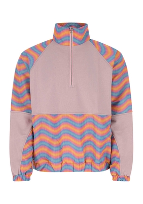 Bluemarble Multicolor Cotton And Nylon Oversize Sweatshirt