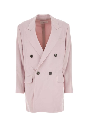 Ami Alexandre Mattiussi Light Pink Wool Oversize Blazer