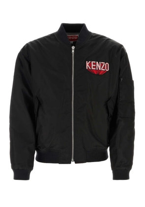 Kenzo Black Nylon Bomber Jacket
