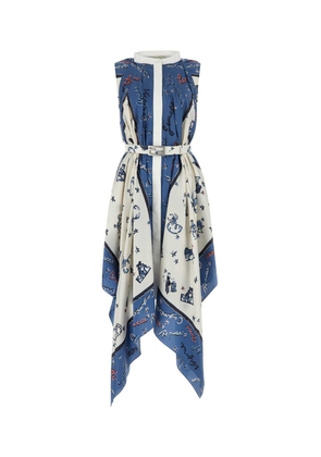 Fendi Printed Satin Dress