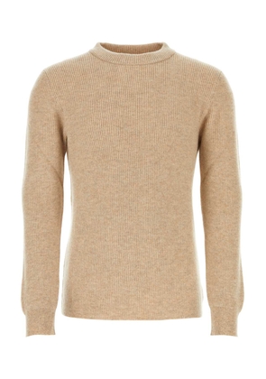 Johnstons Of Elgin Beige Cashmere Sweater