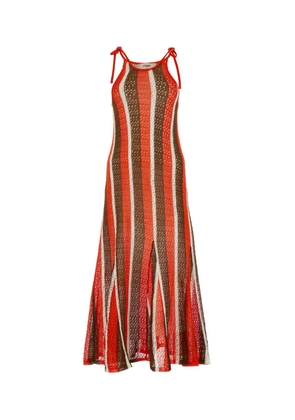 Fendi Multicolor Crochet Dress