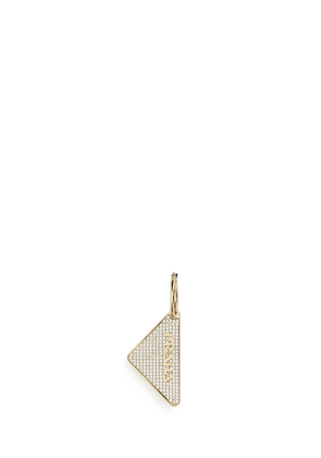 Prada Gold 925 Silver Symbole Single Right Earring
