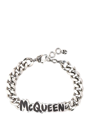 Alexander Mcqueen Silver Metal Bracelet