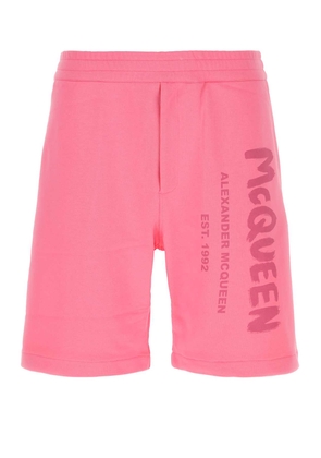 Alexander Mcqueen Pink Cotton Bermuda Shorts