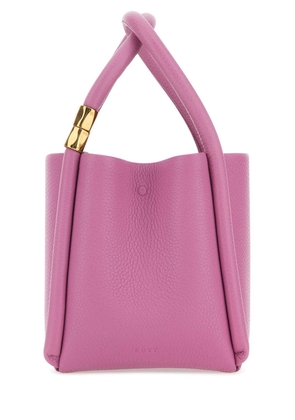 Boyy Dark Pink Leather Lotus 12 Handbag