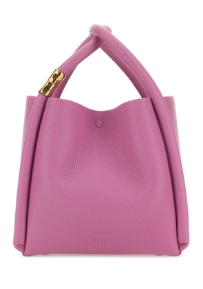 Boyy Dark Pink Leather Lotus 20 Handbag