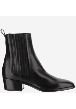 Sartore Glossy Leather Ankle Boots