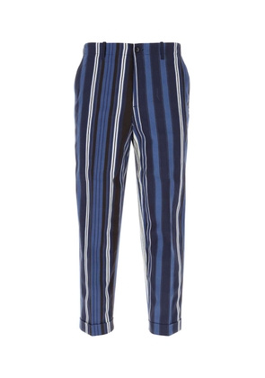 Etro Embroidered Stretch Cotton Pant