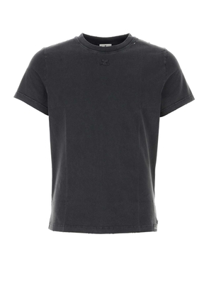 Courrèges Graphite Cotton T-Shirt