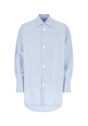 J.w. Anderson Light Blue Oxford Oversize Shirt