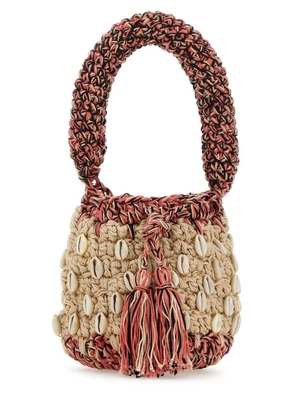 Alanui Multicolor Crochet Mini Seashell Handbag