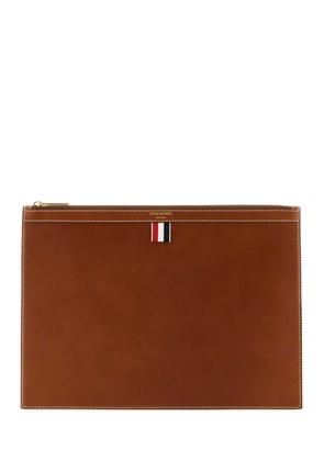 Thom Browne Brown Leather Document Case