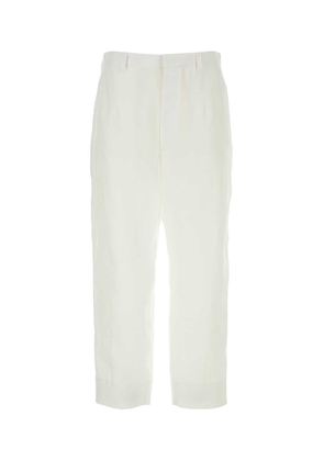 Prada White Linen Pant