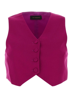 The Andamane Tyrian Purple Polyester Vest