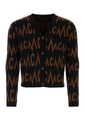 Mcm Embroidered Cashmere Blend Cardigan