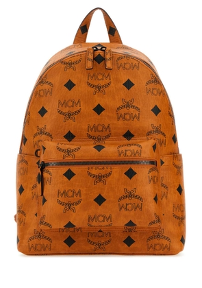 Mcm Printed Canvas Medium Stark Backpack