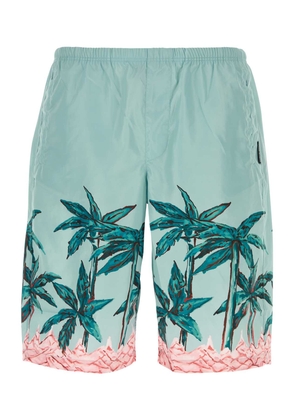 Palm Angels Printed Polyester Swimming Shorts