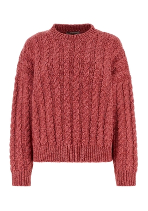Miu Miu Dark Pink Cashmere Blend Sweater