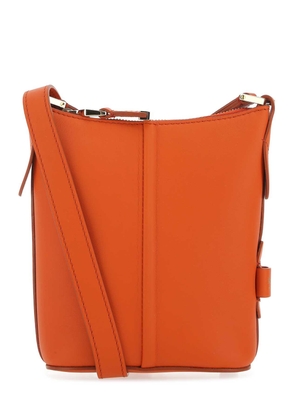 Max Mara Orange Leather Riviers Crossbody Bag