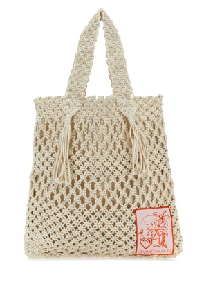 Zimmermann Ivory Crochet Shopping Bag