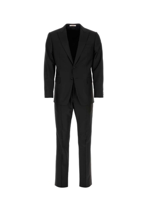 Valentino Garavani Black Wool Suit