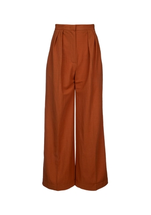 Harris Wharf London Women Oversized Pleated Trousers Rayon