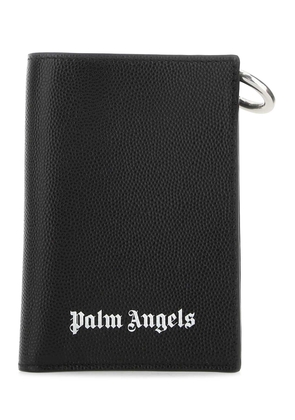Palm Angels Black Leather Wallet