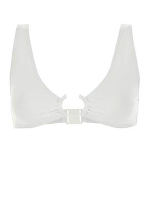 Chloé White Stretch Nylon Papeete Chloã© X Eres Bikini Top