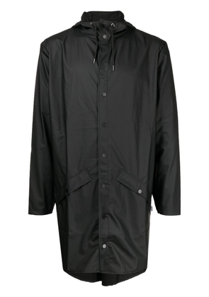 Rains zip-up hooded jacket - Black