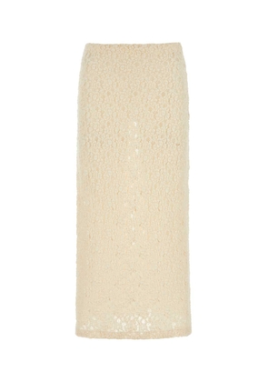 Chloé Ivory Silk Skirt